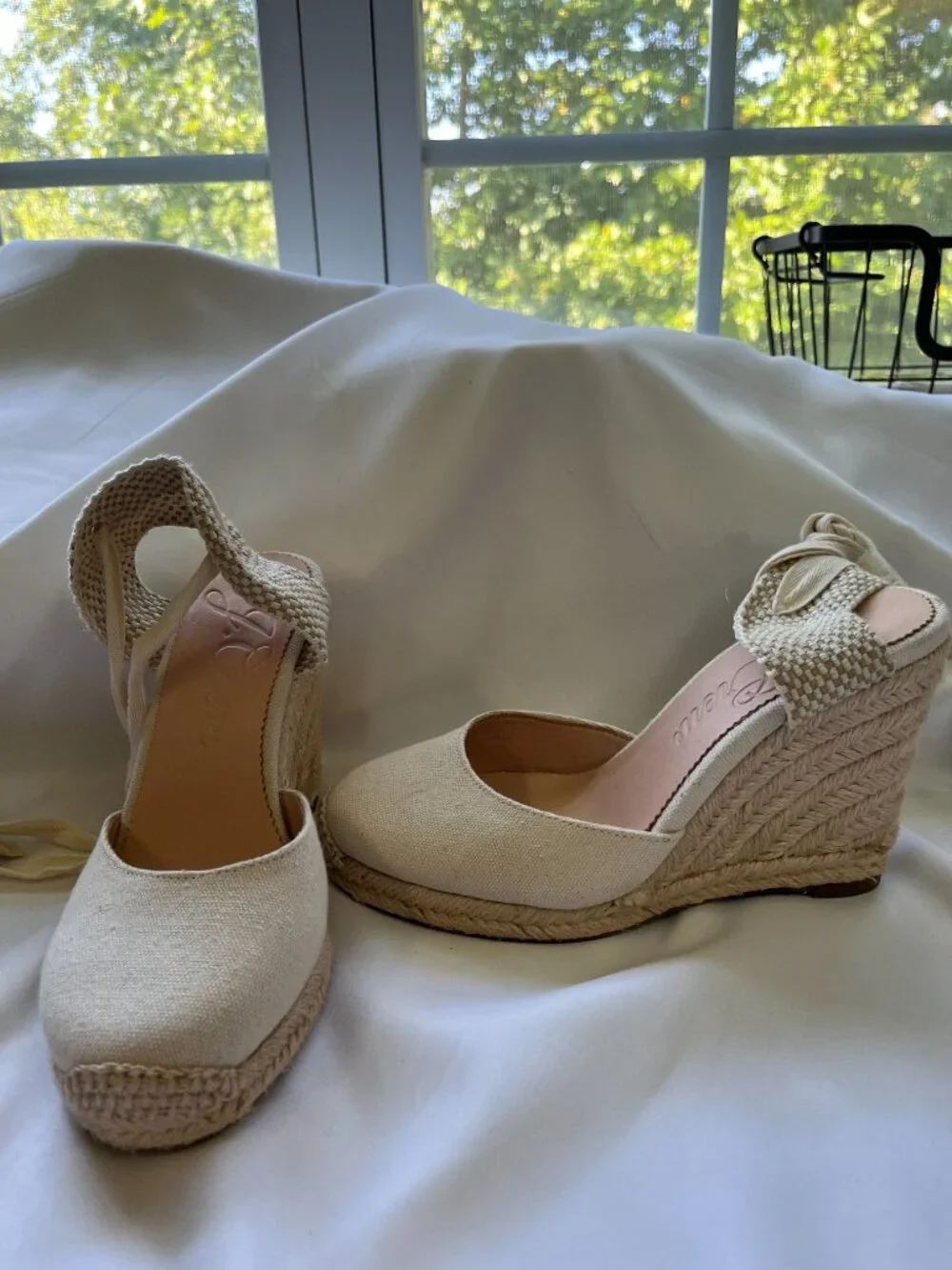 J. Crew Factory cream espadrille